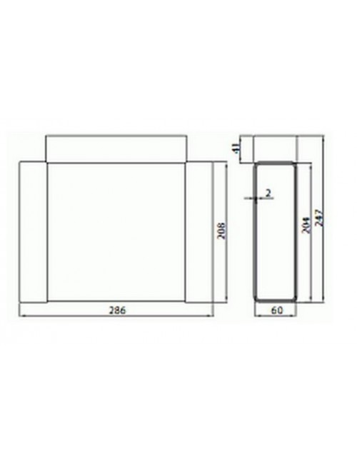 Trójnik poziomy 582 • Supertuba 204x60 • Vents • PROFESJONALNA WYSYŁKA