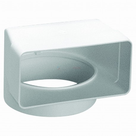 Kolanko łączniowe z przedłużką zewnętrzną 100mm białe 431