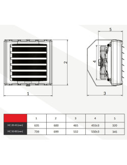Nagrzewnica wodna Reventon HC80-3S