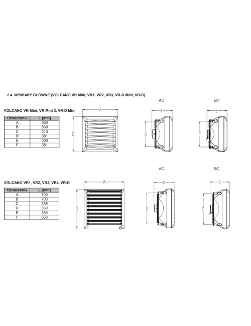 Nagrzewnica wodna VOLCANO